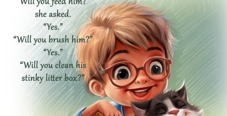 Children's book illustration tutorial by Ananta Mohanta showing character design and story page layout.